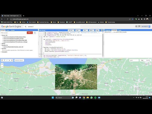 Google Earth Engine training: Calculating Any Indices from Satellite Images using Landsat & Sentinel