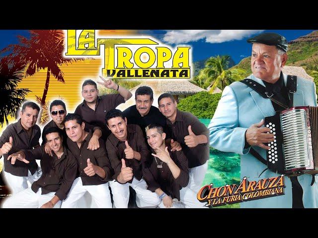 La Tropa Vallenata y Chon Arauza Cumbias Para Bailar Toda La Noche Mix 2024