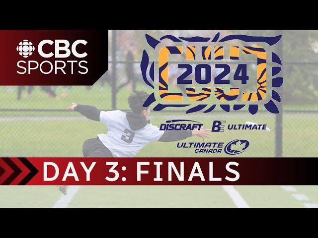 Canadian University Ultimate Championships - Day 3: Division 1 quarter, semi & finals Women’s & Open