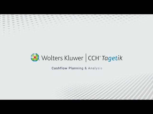 CCH Tagetik for Cashflow Planning & Analysis.