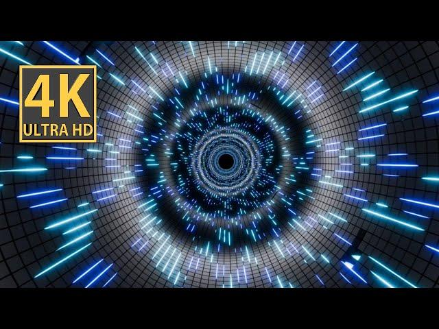 VJ LOOP NEON Dark Blue Light Purple Party Abstract Background Video 4k Metallic Motion Graphics