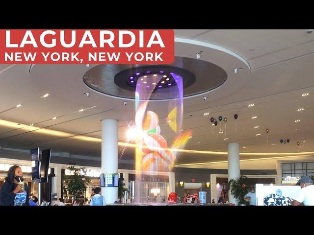 LaGuardia Airport Terminal B Cool Water Show - New York, New York #Shorts