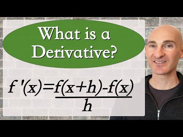 What is a derivative?