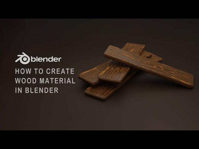 Stylized Wood Material in Blender | How To Create Material in Blender | Blender Tutorial