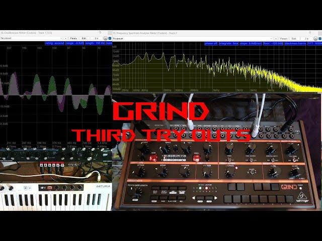 Behringer Grind Third Try Out | Patch Sheets | #synthesizer  #dawless #synthjam #patchsheets