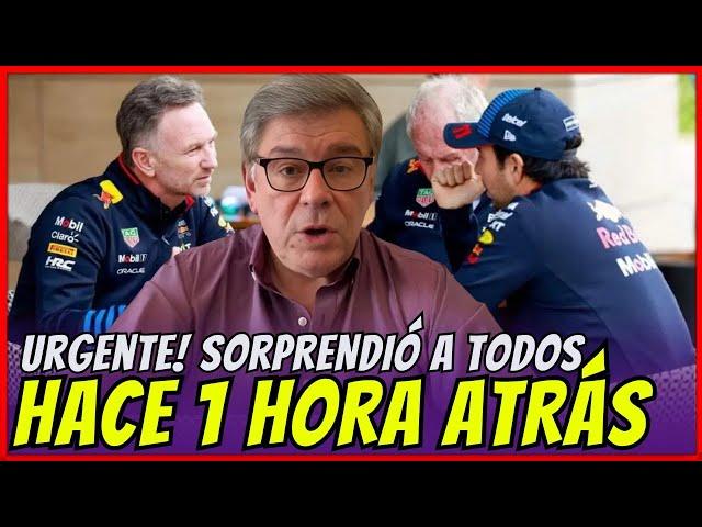 BOMBA EN LA F1! LAS DECLARACIONES QUE CONDENAN A CHECO PEREZ! RED BULL F1 NOTICIAS