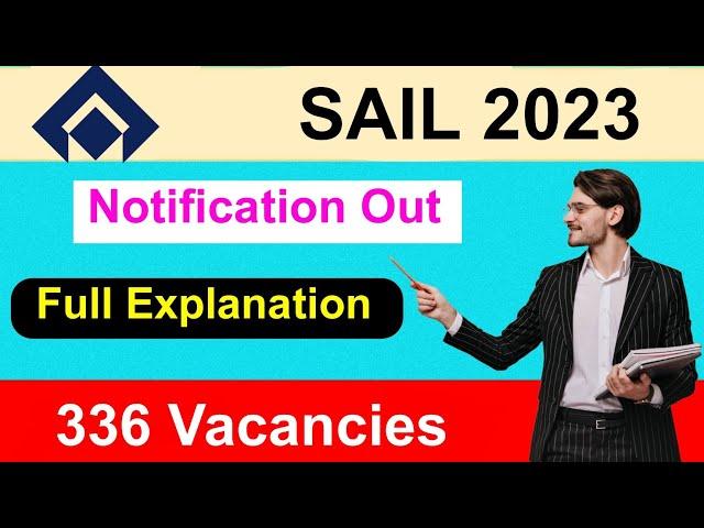 SAIL Recruitment 2023 | Notification Out | Full Detail Explaining | MDE