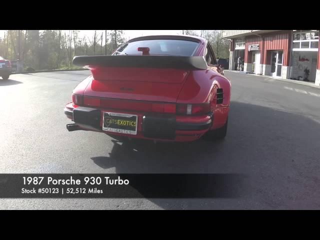 1987 Porsche 930 Turbo #50123 - Cats Exotics