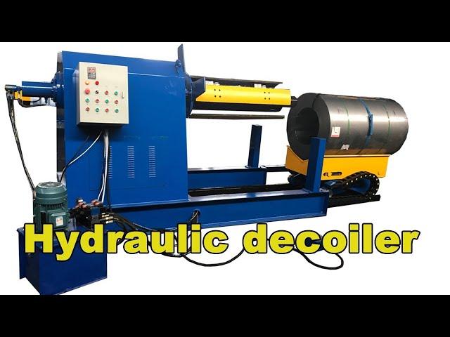 Decoiler machine | hydraulic decoiler with car | 5 ton auto uncoiler | 5 ton hydraulic decoiler