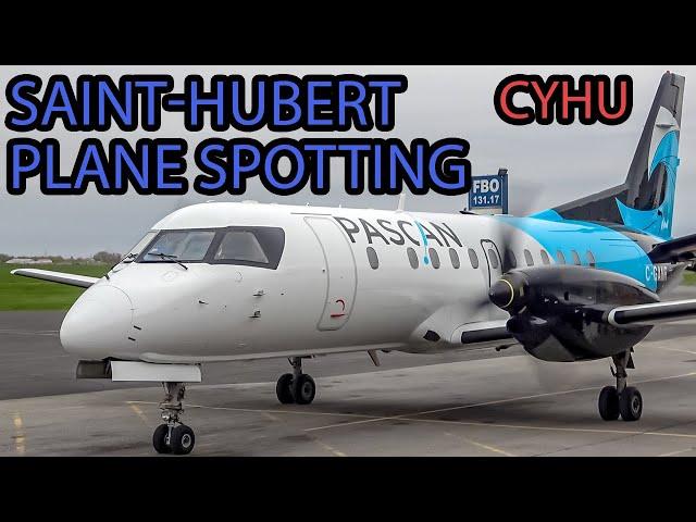 Ultimate Plane Spotting at Montreal Saint-Hubert airport (YHU) - SQ H145, B732, Saab 340 and more!