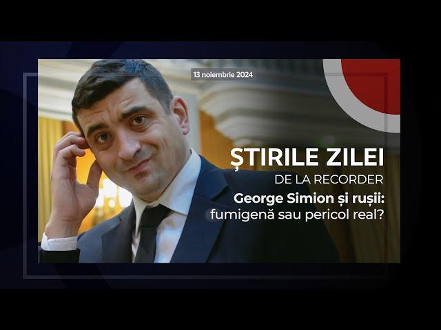 13 NOIEMBRIE 2024. George Simion și rușii: fumigenă sau pericol real?