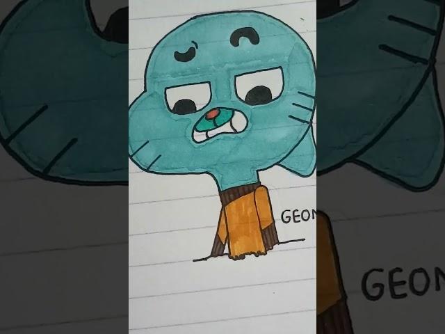 I made Gumball today. Sorry for the colour texture,guys.