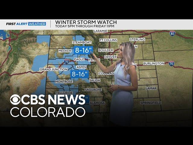 More rain and snow heading for the Colorado mountains and Denver