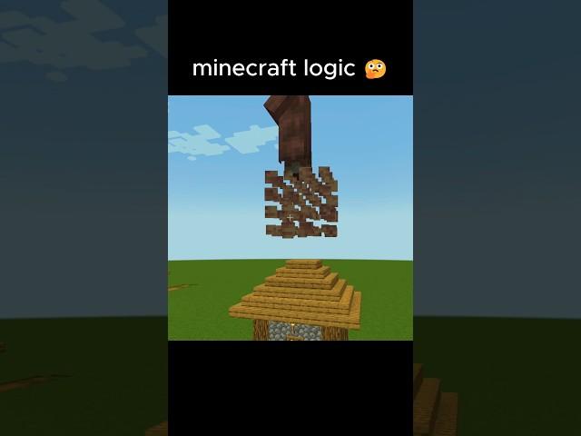 minecraft logic  #shorts #funny #minecraft