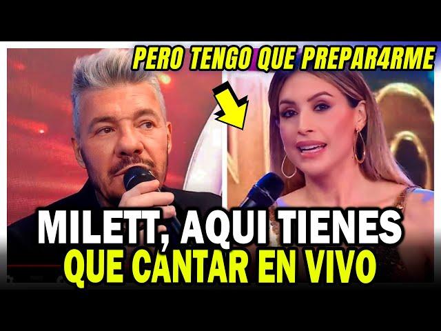 MILETT FIGUEROA como JURADO en EL CANTANDO y MARCELO TINELLI le hace pasar INCOMOD0 MOMENTO