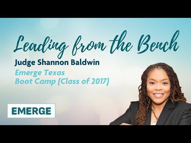 Judge Shannon Baldwin - Leading from the Bench