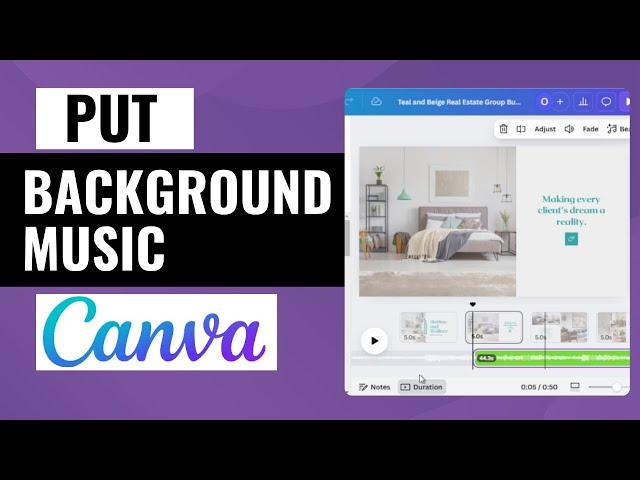 How To Put A Background Music in Canva | Step-by-Step Guide