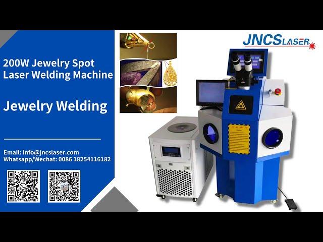 how to use 200w jewelry spot laser welding machine, jncslaser, gold, silver welding