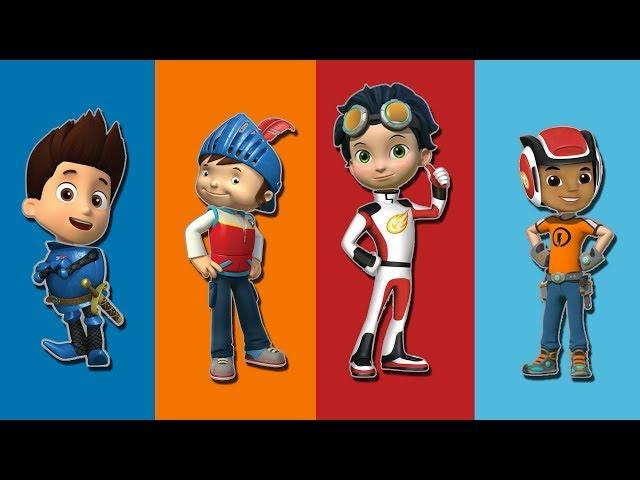 Wrong Heads Nickelodeon Cartoons Nick Jr Ryder Paw Patrol and Friends Finger Family Song For Kids