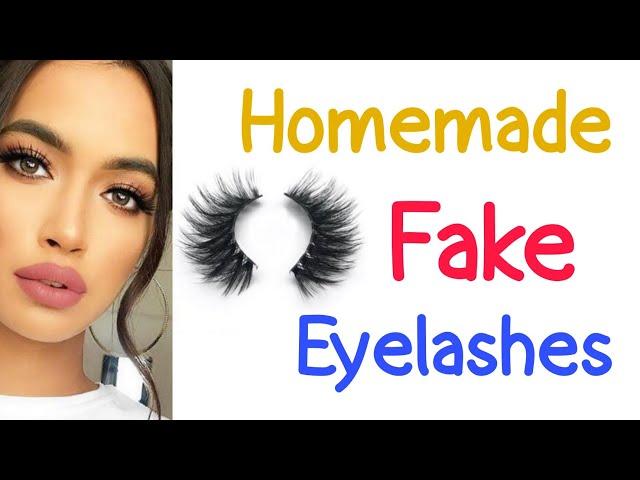 How To Make Fake Eyelashes At Home | DIY Homemade Fake Eyelashes