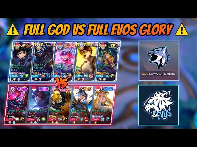 2 Match Keras Ketemu Full Evos !! FULL GOD VS FULL EVOS GLORY 