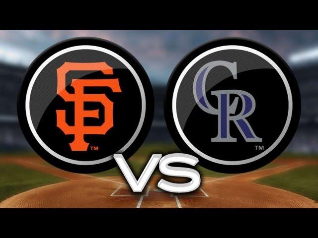 8/26/13: Nicasio shines as Rockies beat Giants, 6-1