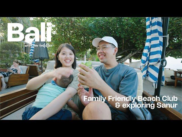 Exploring Sanur, family friendly Beach Club & dinner at Massimo  | BALI Travel Vlog 2024