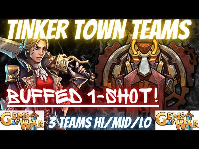 Gems of War Tinker town Teams | 3 Teams Hi/MID/LOW for Tinker town Faction Event Guide 2023