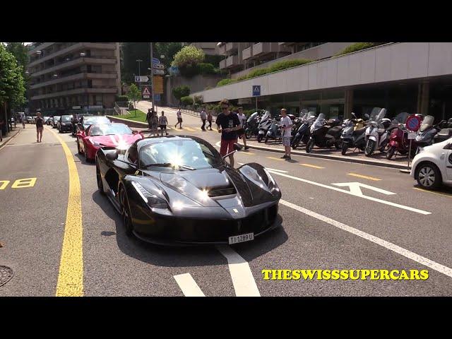 Ferrari LA Ferrari loud revs in Lugano!