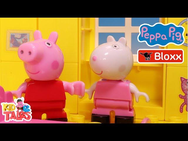 BIG Bloxx - Peppa Pig - Episode 02 Playing School - Stop Motion Video - Toy Tales - English