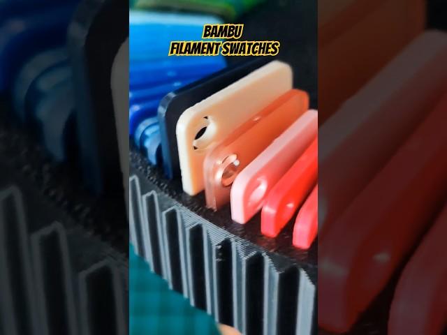 Bambu Filament Swatches #3dprinter #bambulab #bambulaba1 #3dprinting #maker #swatches @BambuLab