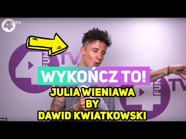 Dawid Kwiatkowski śpiewa piosenki Billie Eilish i Julii Wieniawy w 4FUN.TV! [WYKOŃCZ TO]