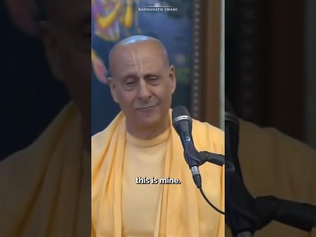 Words of wisdom by His Holiness Radhanath Swami #radhanathswami #wisdom #bhakti #ego #success #self