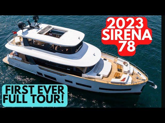 FIRST LOOK: Yacht Walkthrough Tour - 2023 Sirena Yachts 78 from Cannes Yachting Festival