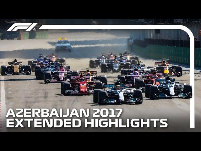 Ricciardo's Chaotic Baku Win | Extended Race Highlights | 2017 Azerbaijan Grand Prix