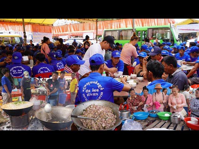 Amazing Chef Make Fast Delicious Food For Boat Racers - Lifestyle Of Villager In Water Festival 2024