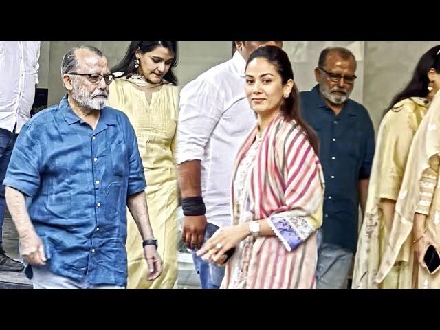 Mira Kapoor Pankaj Kapoor Spotted At Excel Entertainment In Bandra