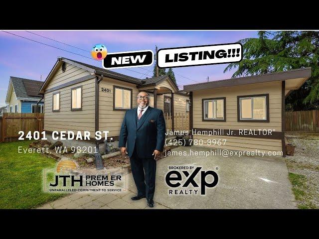 Beautiful Home for Sale at 2401 Cedar St, Everett, WA | Riverside Neighborhood Gem!