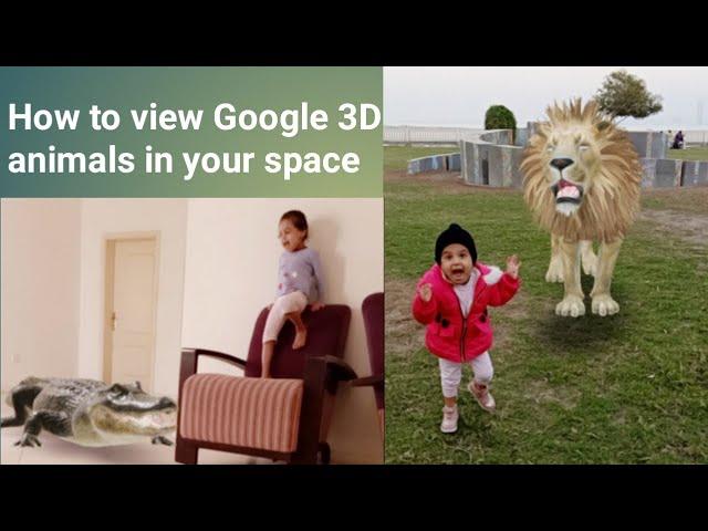 Google's 3D animals for kids| How to view Google 3D animals in your space |