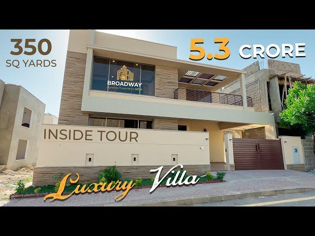 Inside Tour Precinct 8 350 Sq Yards Semi Corner Villa Bahria Town Karachi