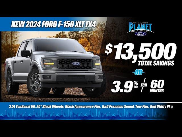 New 2024 Ford F-150 XLT FX4 Offer | $13,500 Savings -OR- 3.9% for 60m | Ford Dealer in Dallas, TX