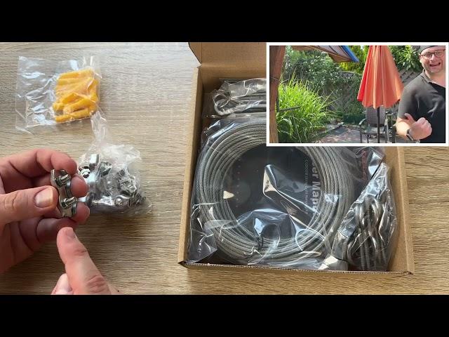 30M 3mm Drahtseil, CGBOOM 304 Edelstahl Drahtseil Spanndraht, Stahlseil Unboxing und Anleitung