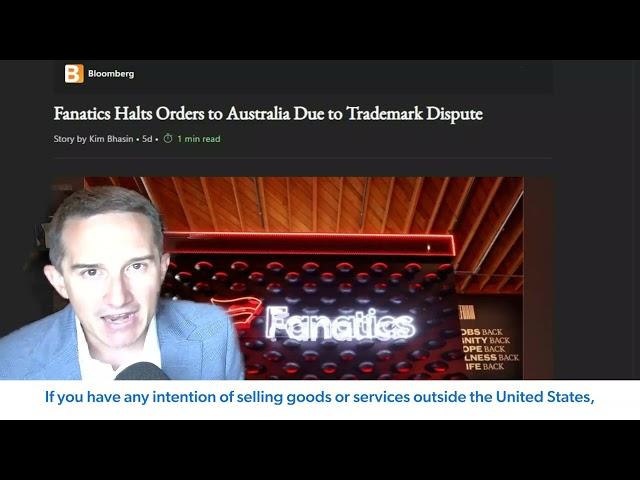 Fanatics stop all sales in Australia over a trademark dispute | Gerben IP