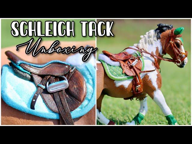 SCHLEICH TACK UNBOXING - English Tack Sets - Model Horses