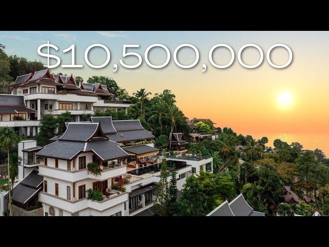 Touring a BREATHTAKING hillside villa with stunning sea views in Phuket