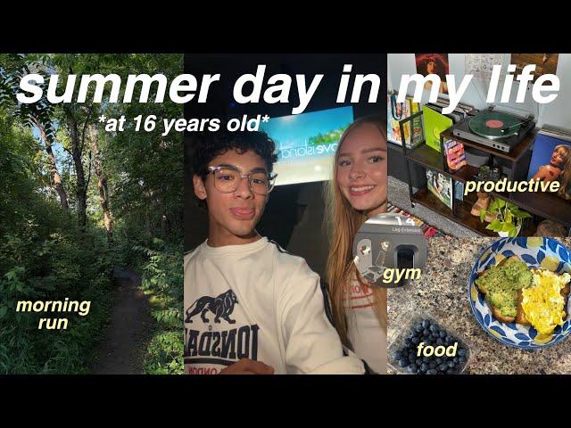 productive summer day in my life at 16 | morning run, food, gym, and friends | summer diaries ep. 4