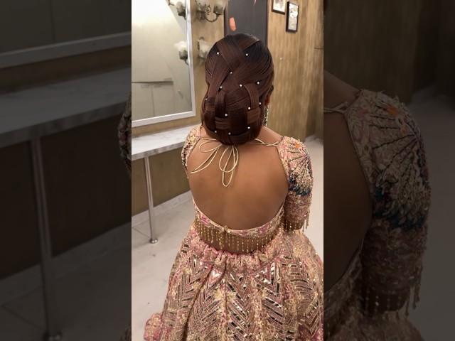 Latest & Trendy Hairstyle#hairstyle #hairtutorial #hairstylist #pearl #gajra #partyhair #explore#fyp