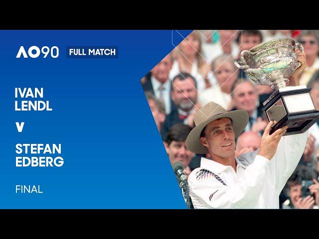 Ivan Lendl v Stefan Edberg Full Match | Australian Open 1990 Final