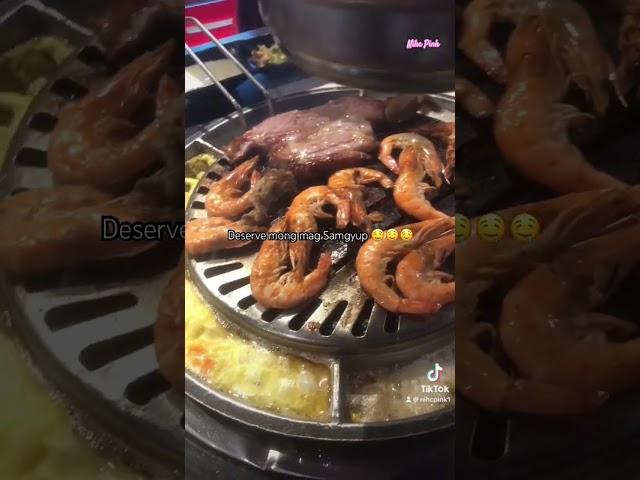 Deserve mong mag Samgyup || Nihc Pink #seafood #koreanfood #highlights #trending #yummy #mukbang