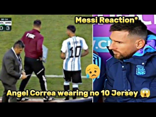 Messi & Bolivia Fans Reactions to Angel Correa wearing no 10 Jersey!! 